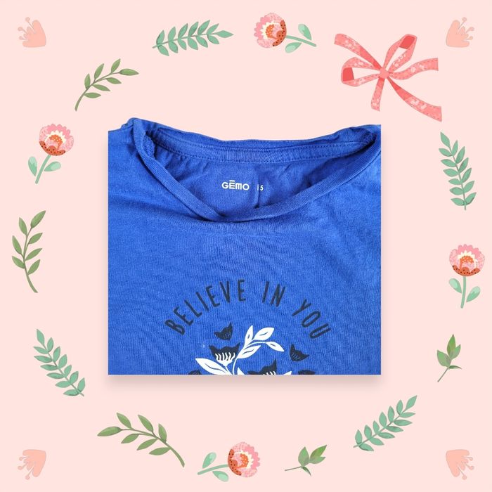 T-shirt bleu - photo numéro 3