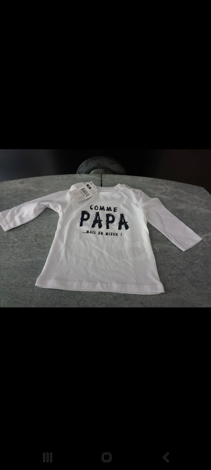 Tee-shirt comme papa mais en mieux