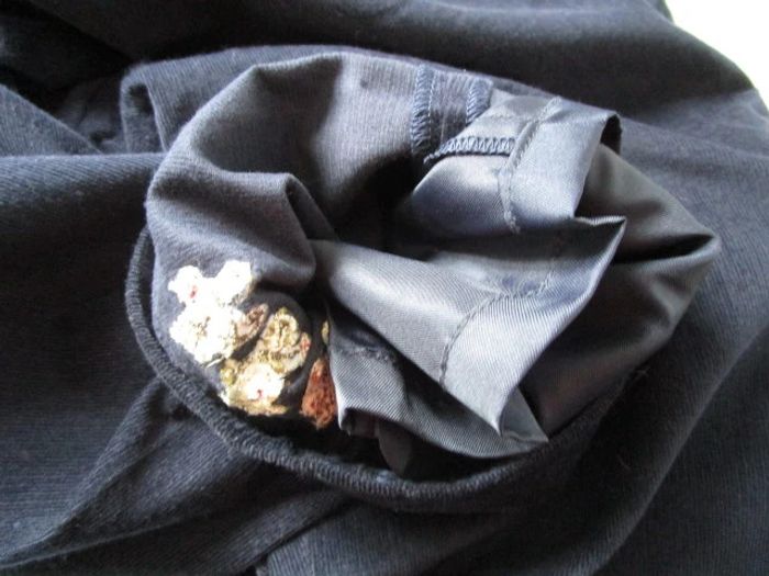 Pantacourt velours vintage marine 38 TBE - photo numéro 9