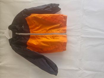 Veste imperméable mixte 4 ans Quechua - Décathlon Bleu marine orange