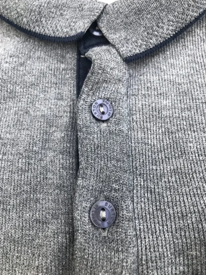 Polo Burton of London grey Mens Size Medium - photo numéro 3