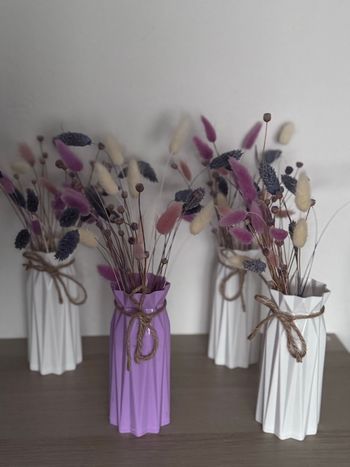 Lot de 4 pot fleurs séchée 