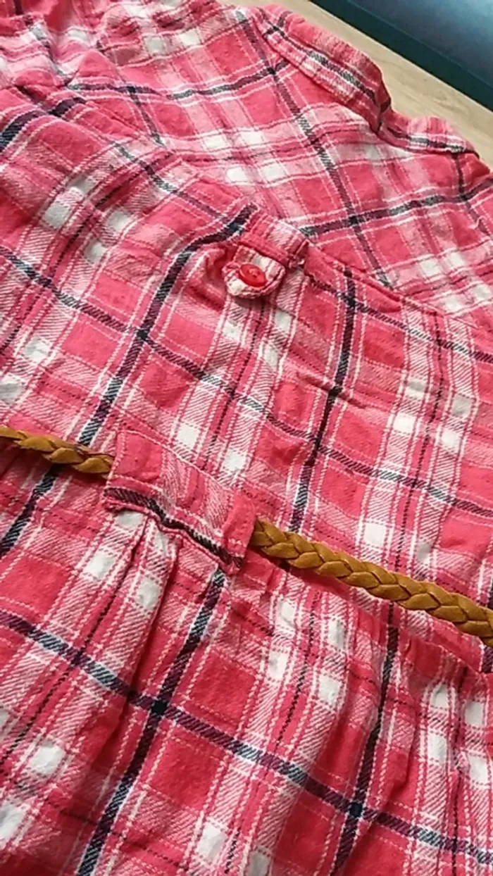 Robe chemise manches longues  9-12 mois 80cm - photo numéro 4