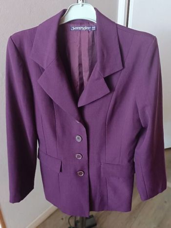 VESTE DE TAILLEUR COULEUR PRUNE