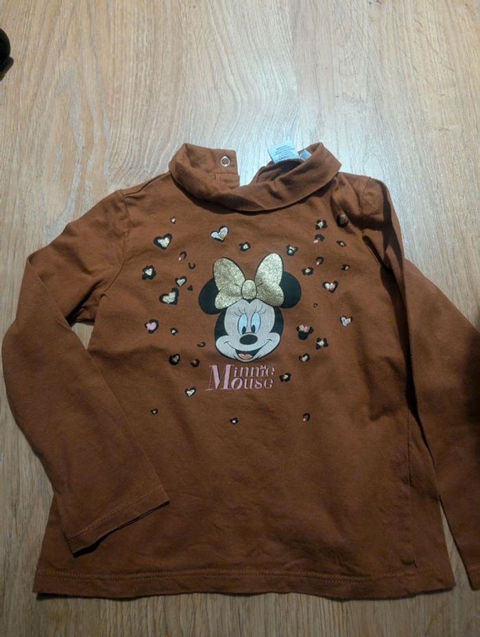 T-shirts Minnie col roulé 2 ans