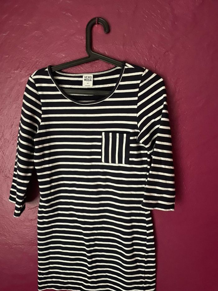 Robe marinière - Vero Moda XS/34 - photo numéro 3