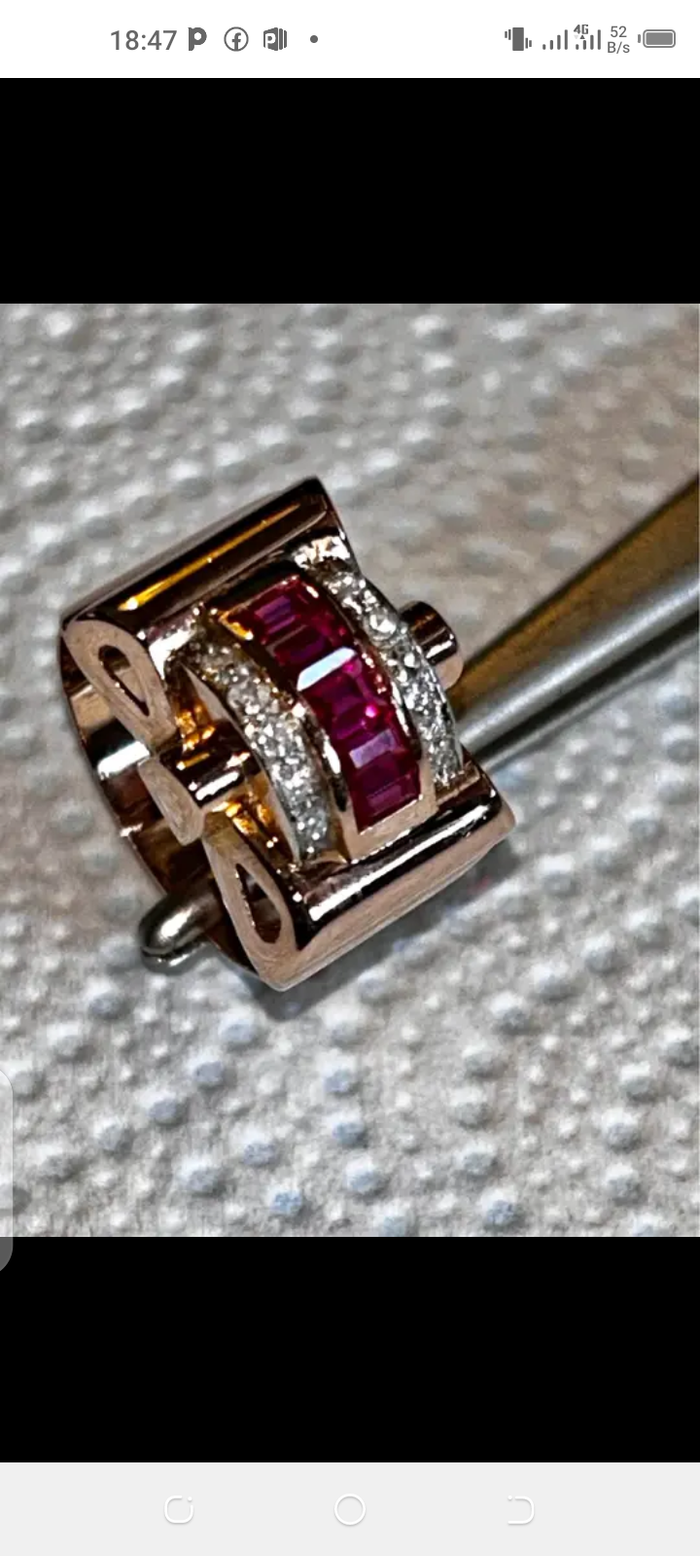 Bague ornée de rubis et de diamants - photo numéro 7