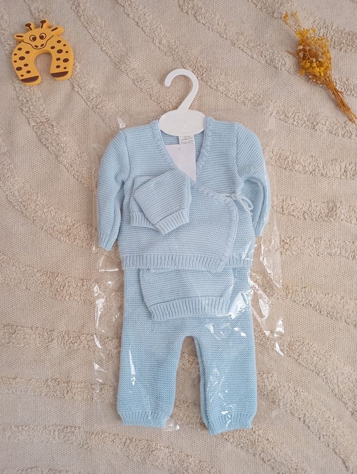 Ensemble naissance complet bleu - photo numéro 3