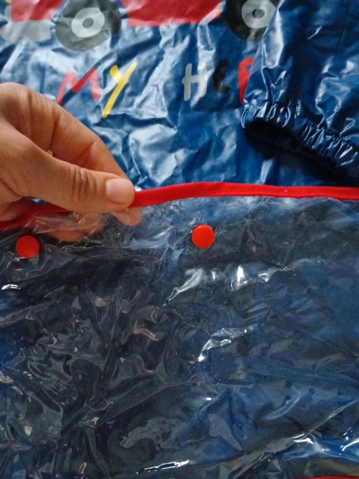 Tablier de peibture en plastique avec poches taille 6 ans 🌺 - photo numéro 4