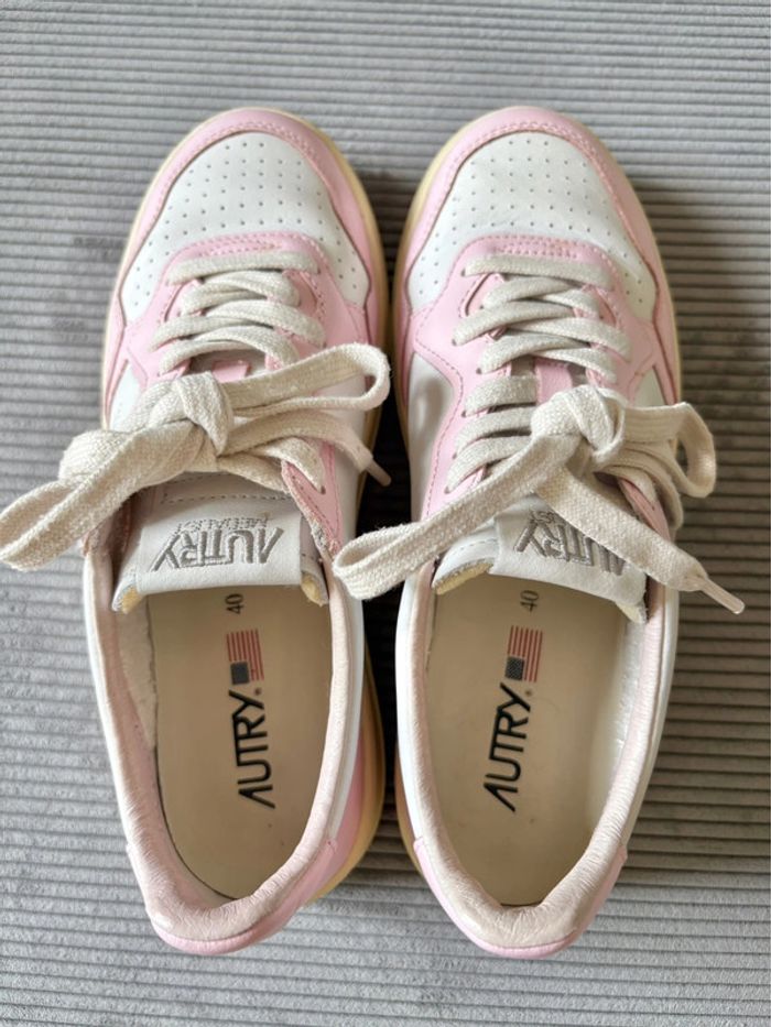 Chaussures autry medalist roses et blanches / taille 40 - photo numéro 5
