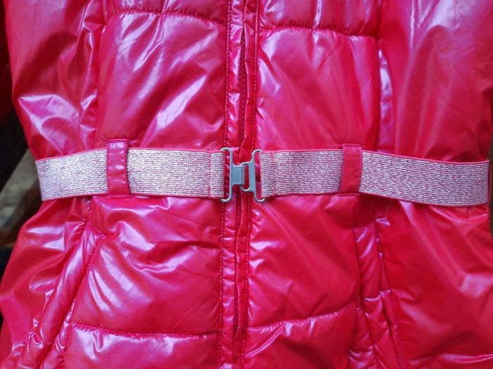 Manteau doudoune longue, ceinture, double capuche, rose brillant 🍭, 13/14 ans (158 cm), Lisa Rose - photo numéro 3