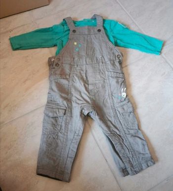 Ensemble salopette bébé garçon 9 mois
