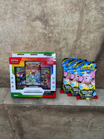 Coffret premiers partenaires first partner et 3 boosters ME3 equilibre parfait