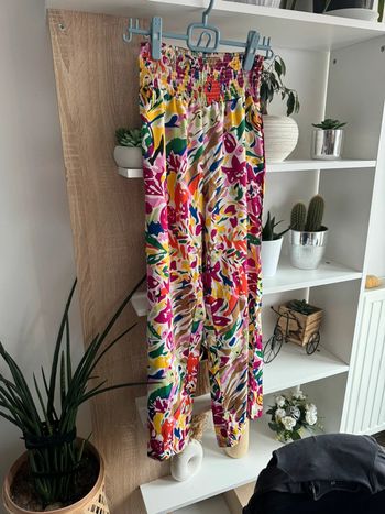 Pantalon fluide jambes larges