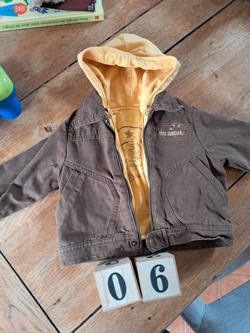 Veste en jeans avec doublure 6 mois