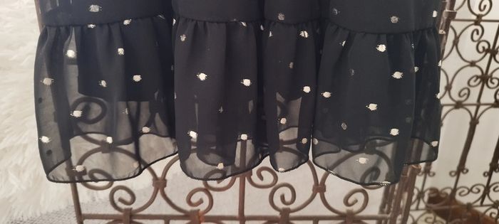Robe noire et dorée en voile avec doublure très bon état - photo numéro 6