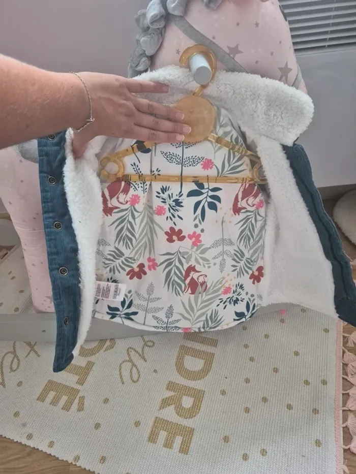 Manteau velours côtelé 3ans 98cm - photo numéro 4