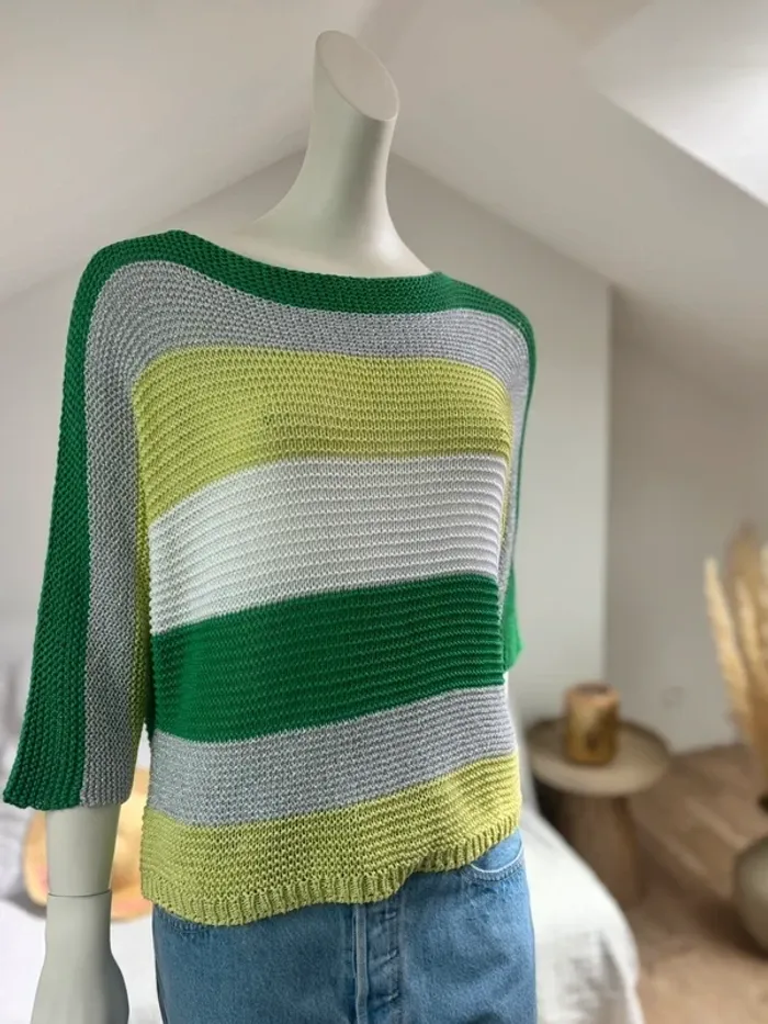 Pull ajouré grosse maille TU