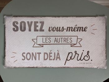 Pancarte 20x40 soyez vous même