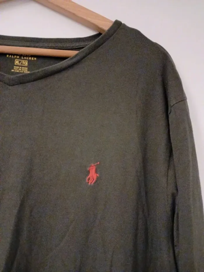 Polo Ralph Lauren gris foncé noir XL - photo numéro 2