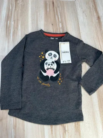 tee shirt manches longues 2 ans (24mois) panda