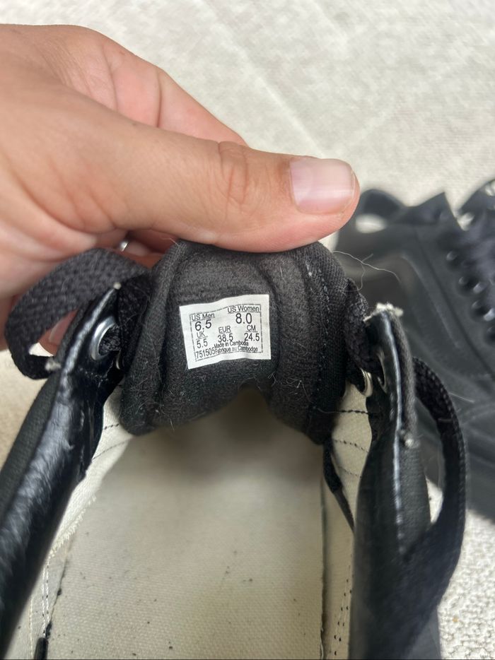 Vans old school full black 38,5 - photo numéro 5