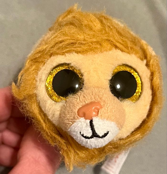 Lion en peluche TY format boule - Très bon état - photo numéro 7