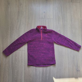 Pull polaire rose violet. Fille 8 ans. Marque Decathlon