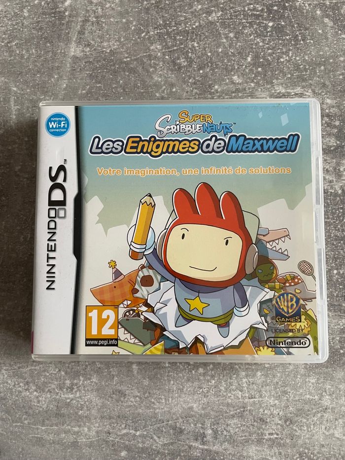 Jeu pour Nintendo DS, Super scribble nauts, Les énigmes de Maxwell en français.