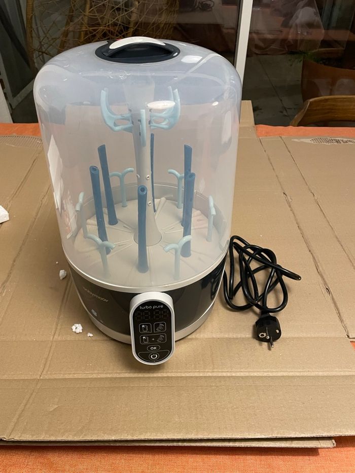 Stérilisateur biberons babymoov turbo pure