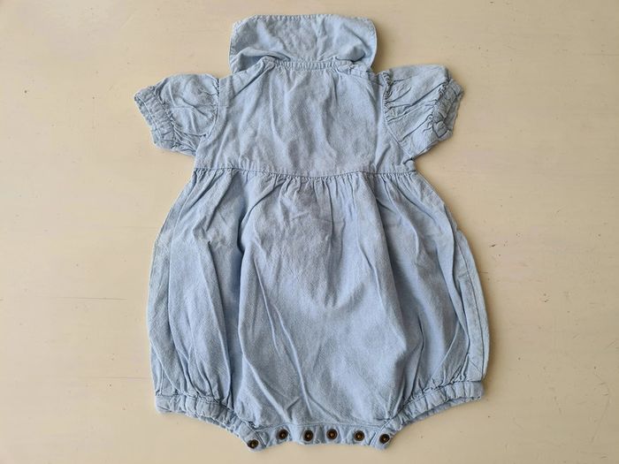 Petit Bateau, Body robe bleu clair ciel 6 mois 67cm, idéal pour bébé fille - photo numéro 7