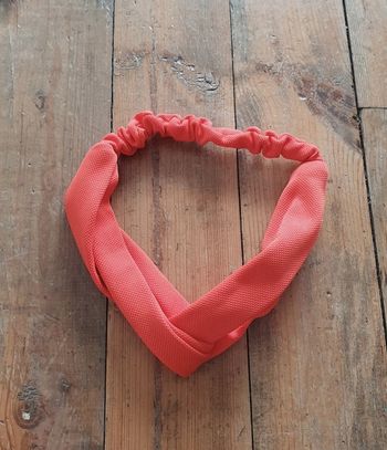 Bandeau orange élastique pour les cheveux