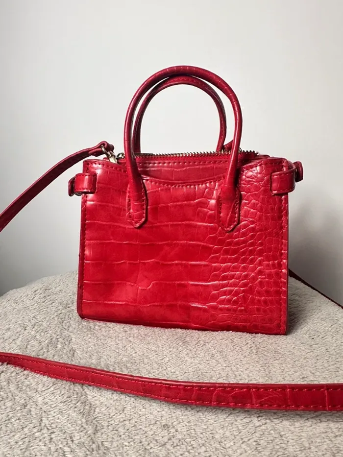 Sac à main rouge mango Bordeaux