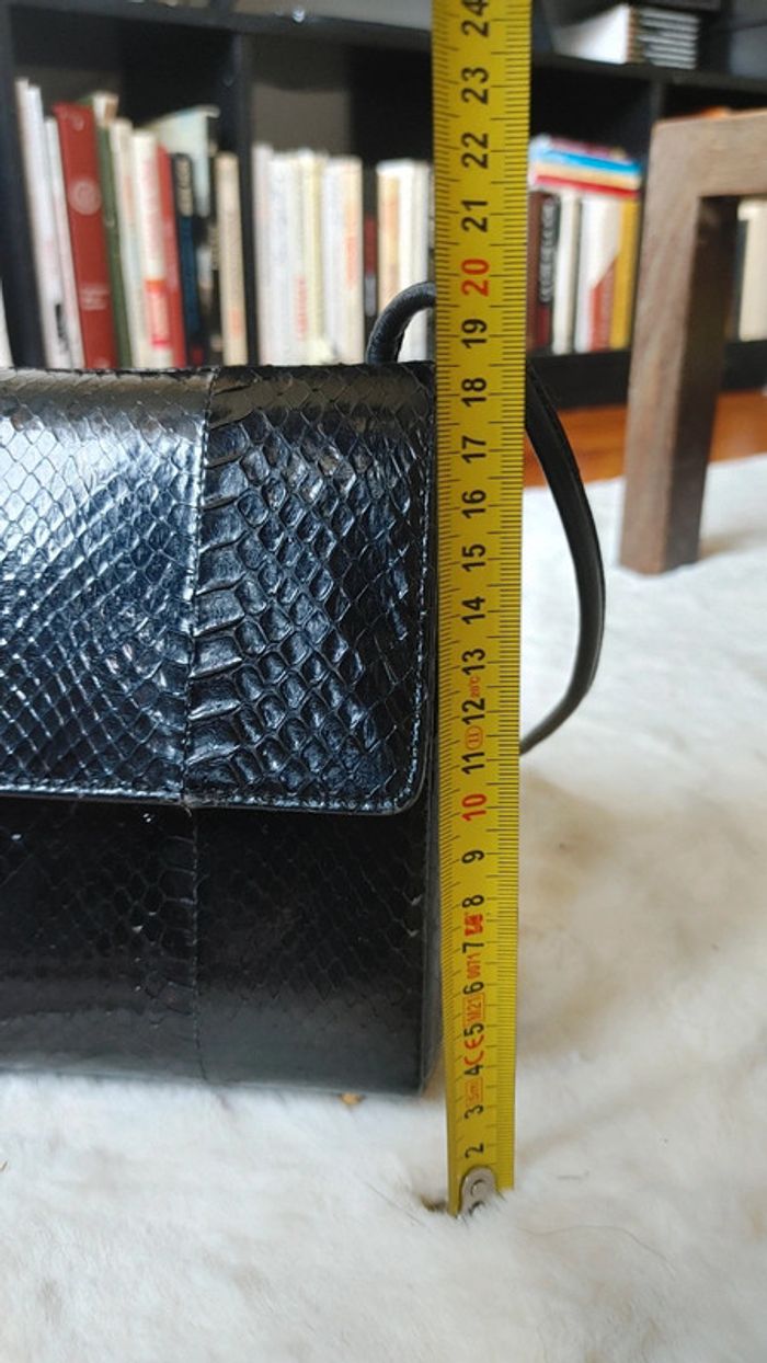 Sac à main en cuir exotique vintage - photo numéro 8