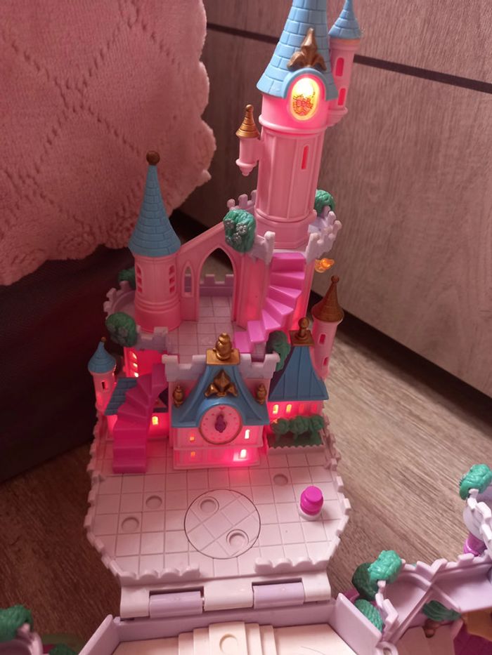 polly pocket vintage chateau de cendrillon avec personnages - photo numéro 7