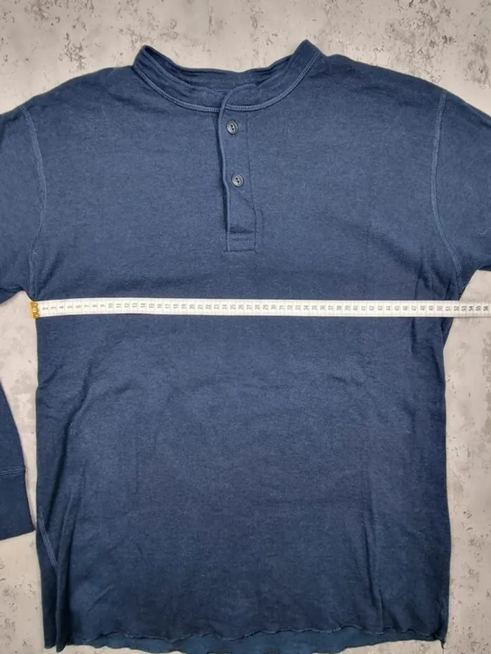 Pull col rond boutons L.L. Bean bleu marine, L Hommes - photo numéro 8