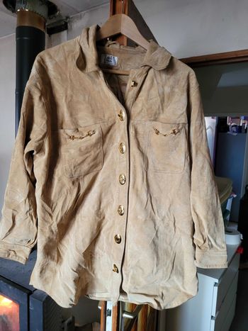 Veste en cuir véritable taille 42/44 Alba moda
