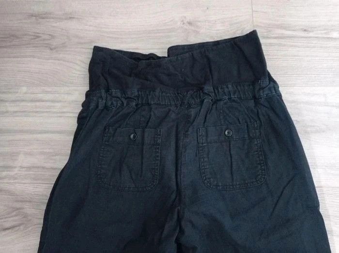 Pantalon noir lin maternité grossesse La halle 36 - photo numéro 4