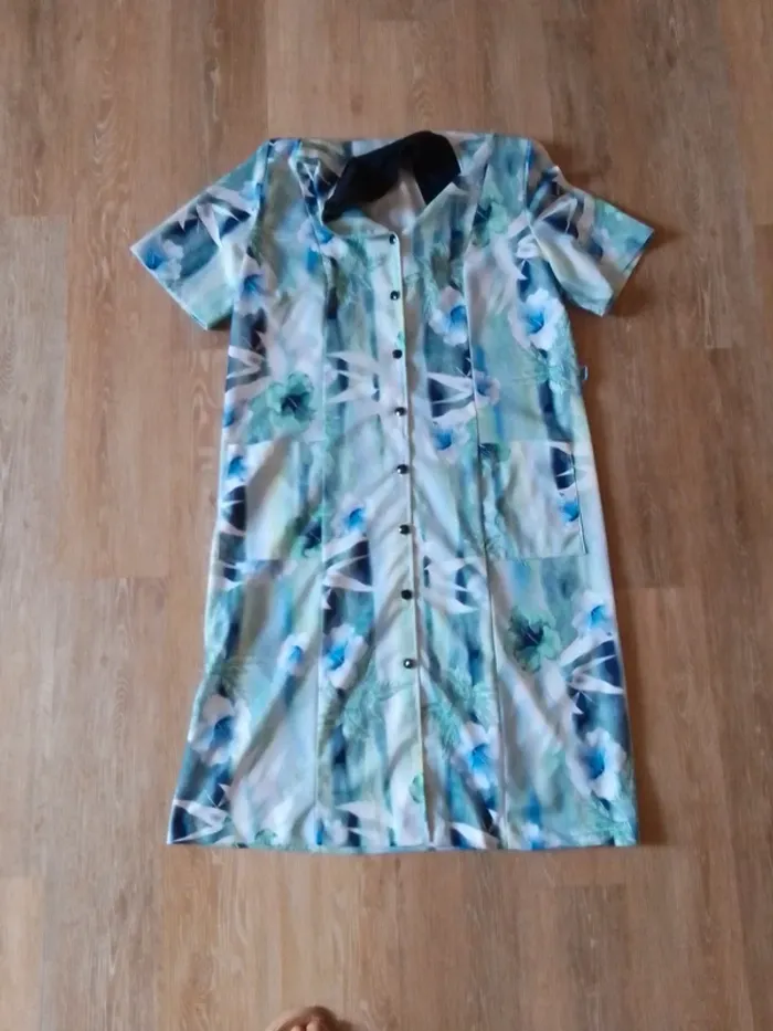 Robe bleu fleur Caty Jane 42