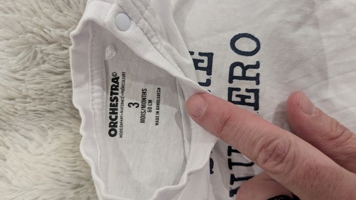 T-Shirt manches longues Orchestra taille 3 mois - photo numéro 3