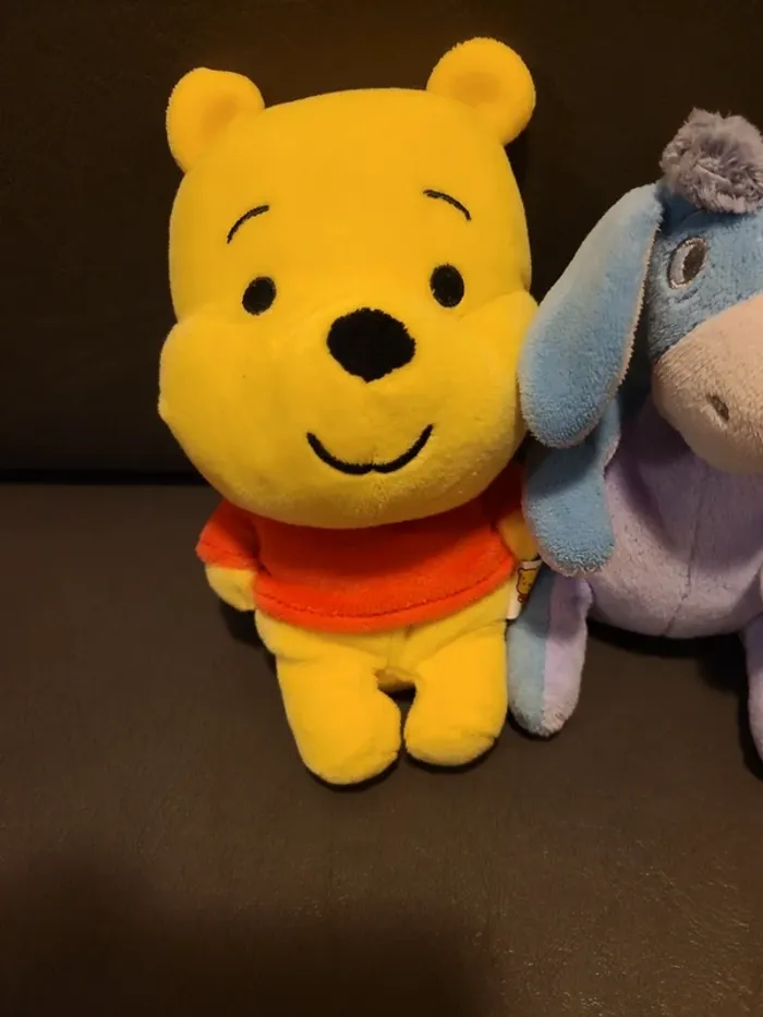 Lot peluches winnie et bourriquet - photo numéro 3