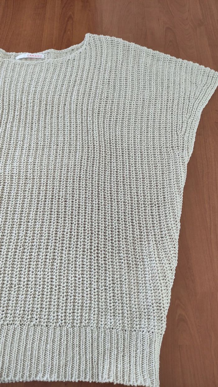 Haut manches courtes taille S camaïeu - photo numéro 3