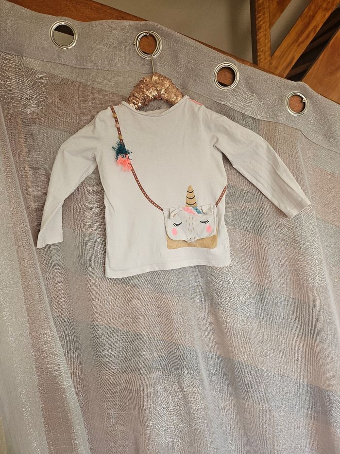 Tee shirt à manches longues pour fille - photo numéro 2