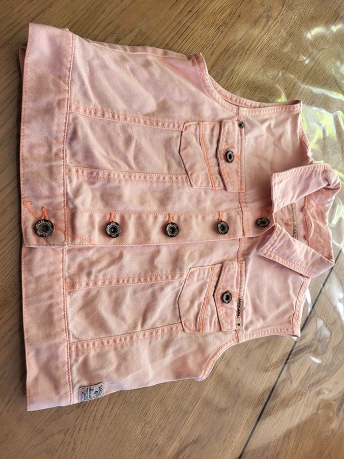Veste en jeans sans manches 14ans - photo numéro 2