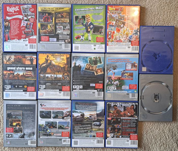 🎮 Lot de 14 boites vides et notices Sony PlayStation 2 PS2 - photo numéro 2