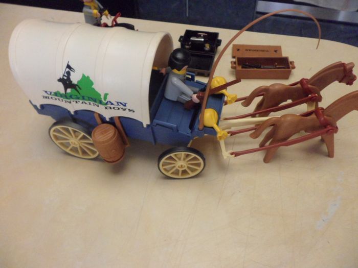 Playmobil chariot sudiste + divers Trés jolie - photo numéro 2