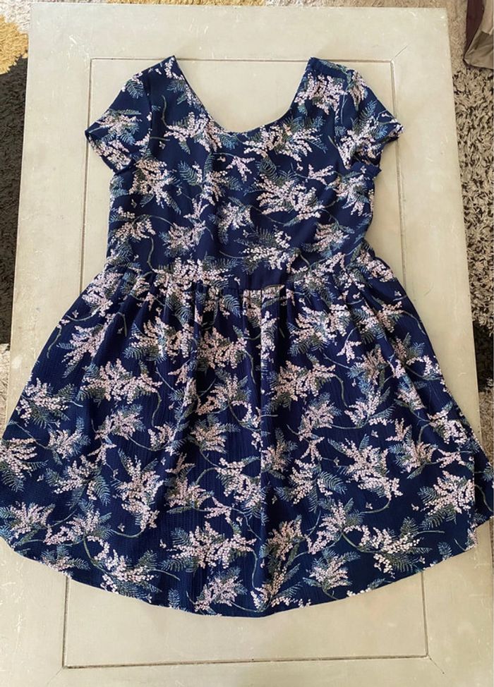 Robe d'été It Hippie bleu marine à fleurs taille S/M - photo numéro 11