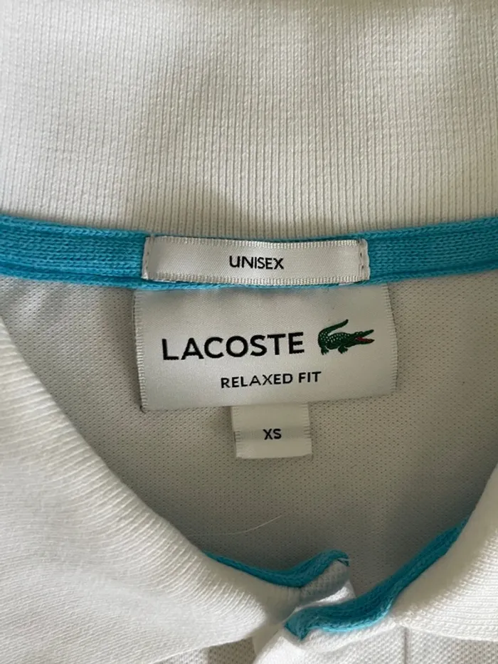 Polo Lacoste blanc - photo numéro 3