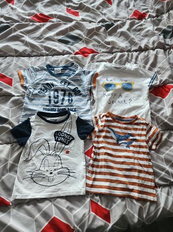 Lot t-shirts 24 mois garçon