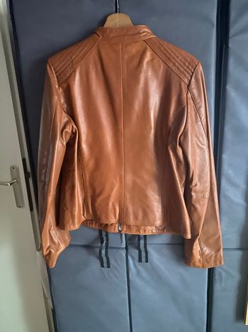 Blouson en cuir, Camel, taille 44